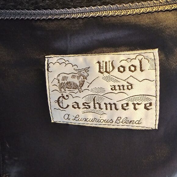 Vintage 90s Wool Cashmere Overcoat The Hub Mens M 40R Hungary Gray Long Trench - Picture 6 of 11